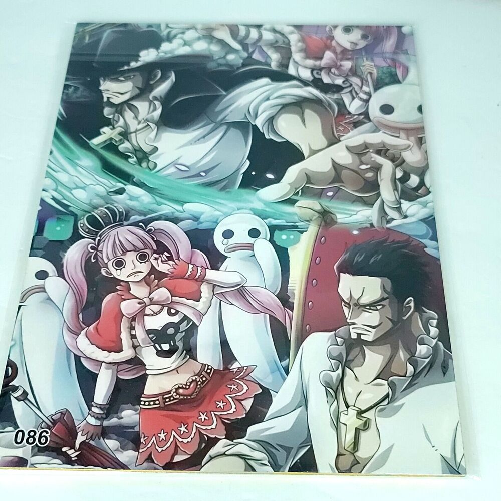 Perona Mihawk Boa Hancock One Piece #086 Double-sided Art A4 8" x 11" Waifu Card